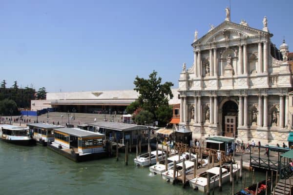 Venice Santa Lucia Station on Grand Canal